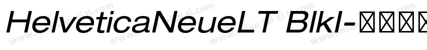 HelveticaNeueLT BlkI字体转换